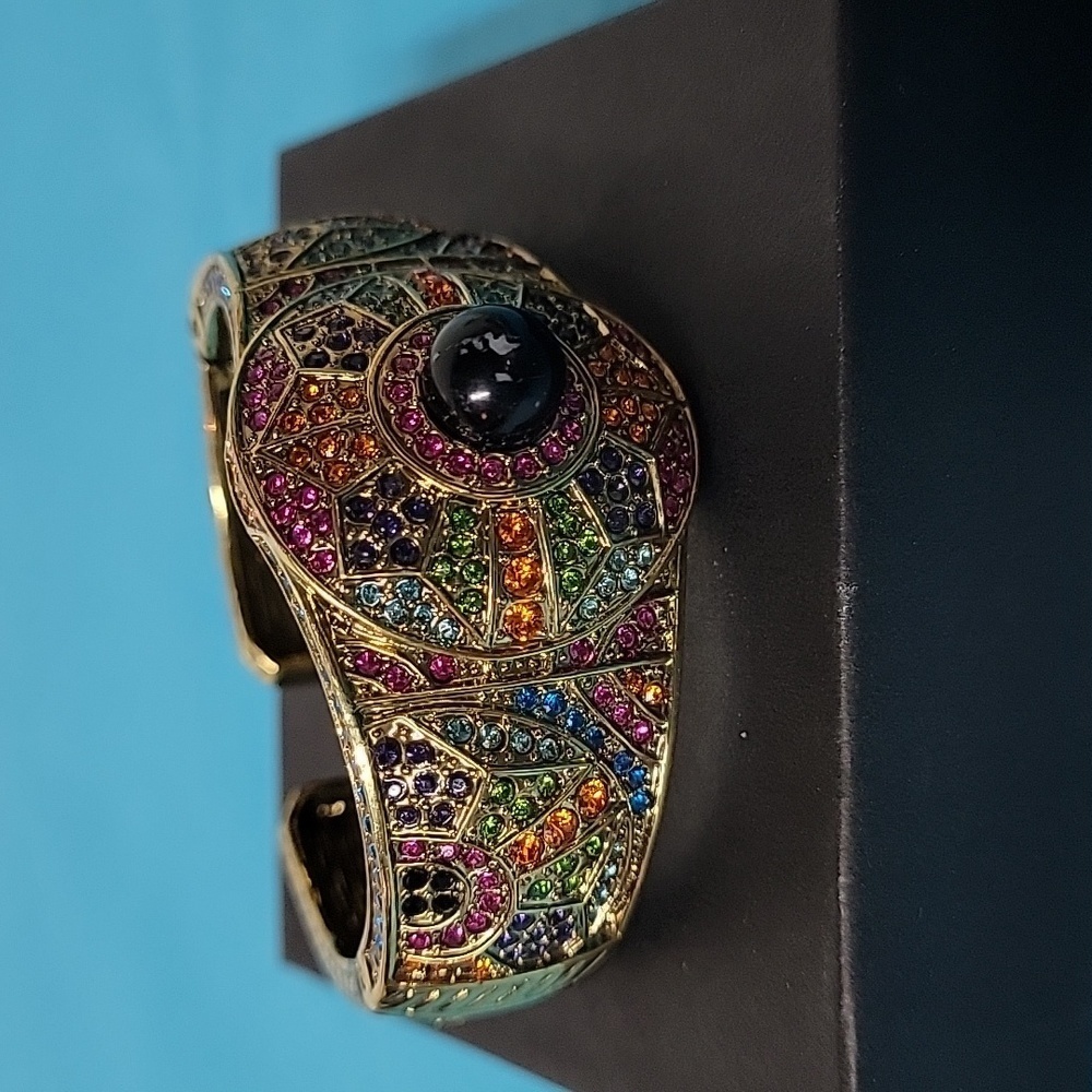 Heidi Daus "It's a GoGo" Crystal Accented Cuff Bracelet